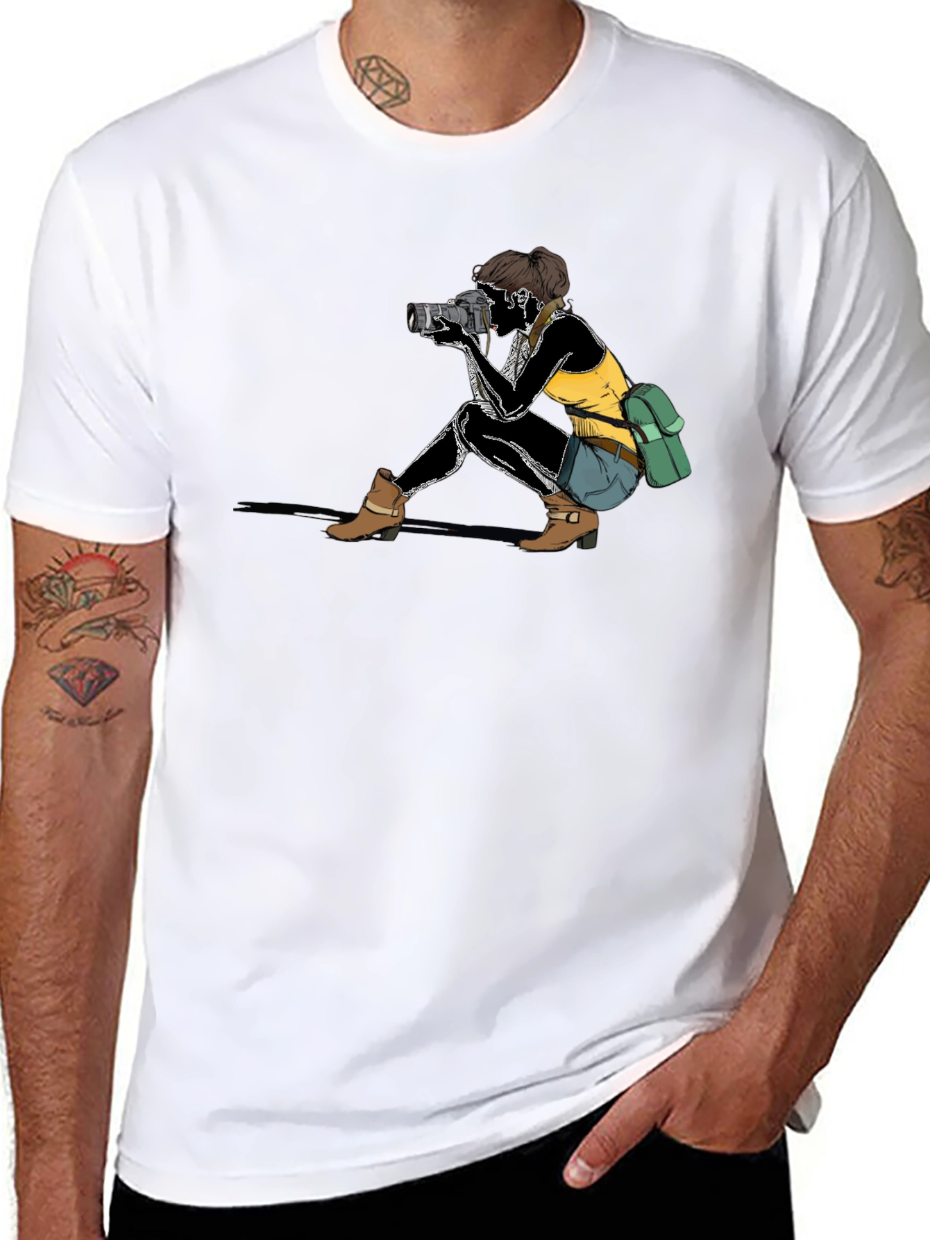 Photographer Graphic T-Shirt - Unisex Black Tee