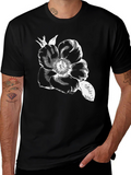 Black Floral Graphic Tee