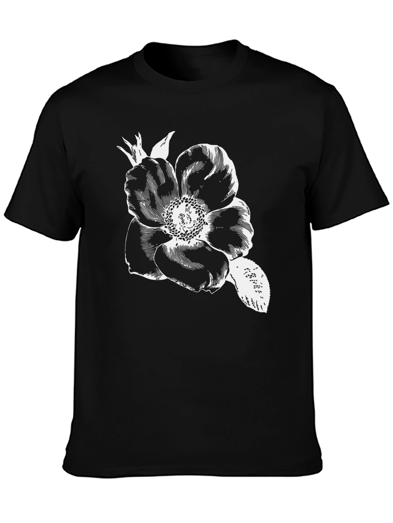 Black Floral Graphic Tee