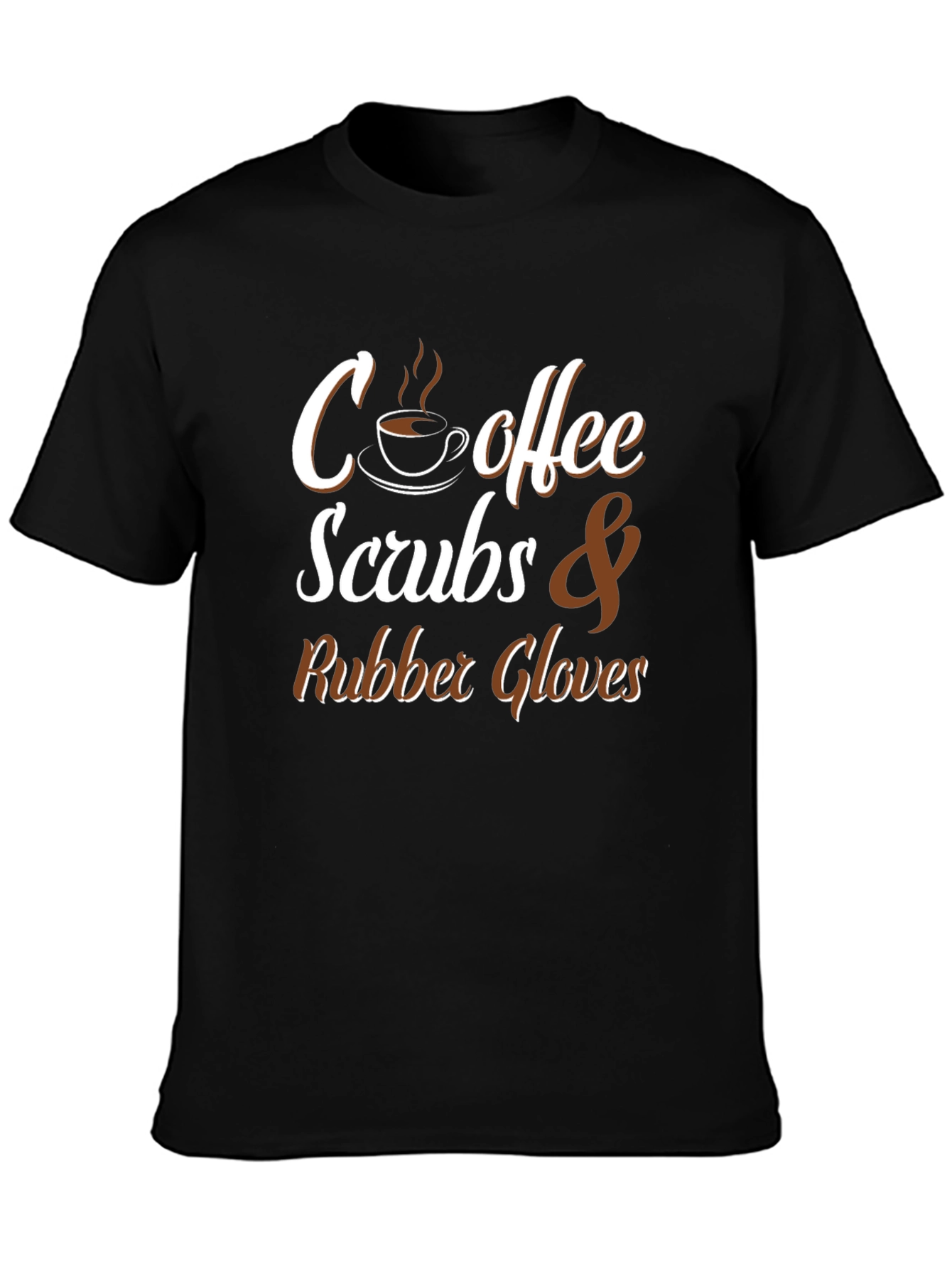 Coffee Scrubs & Rubber Gloves Graphic T-Shirt