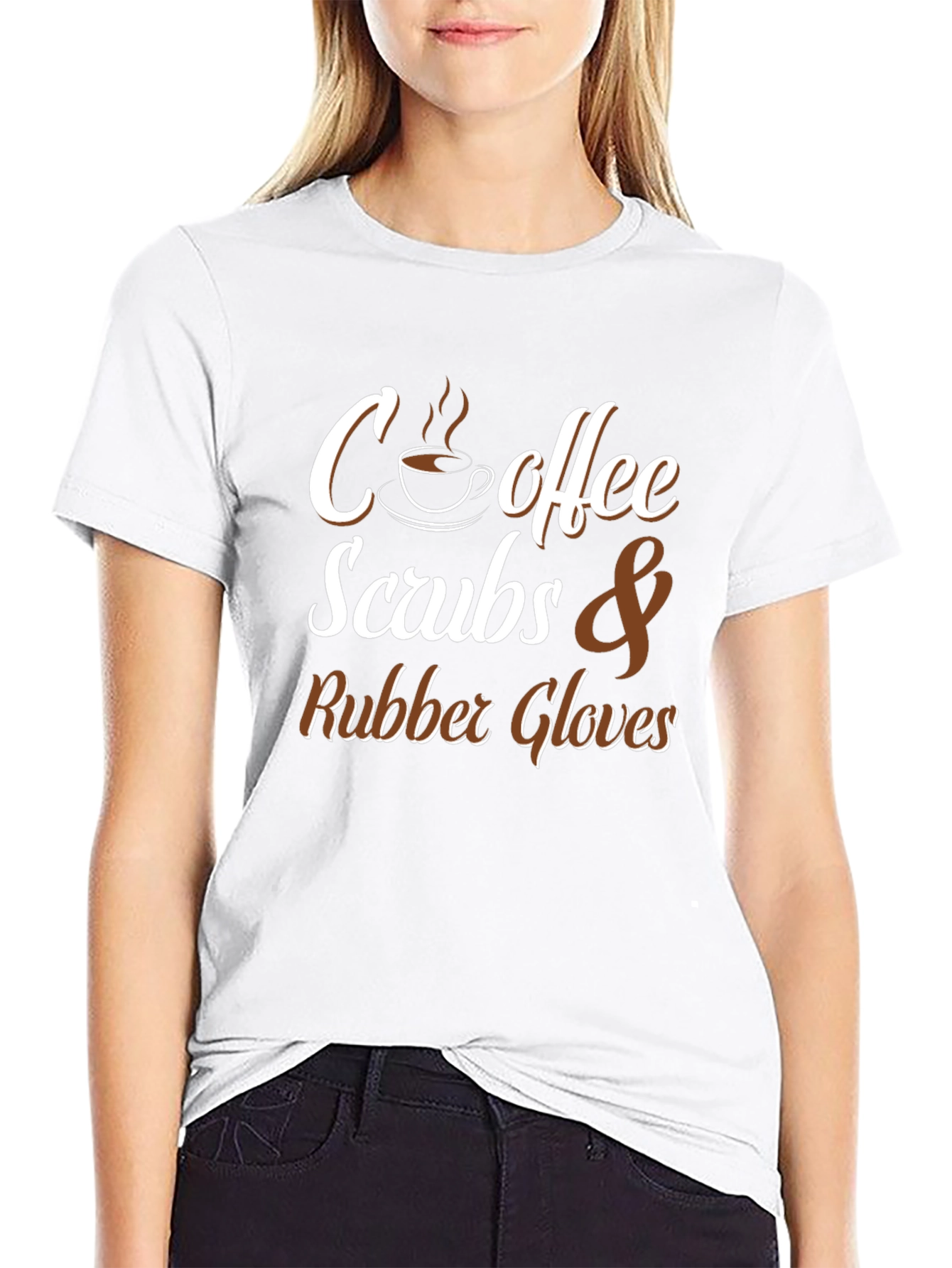 Coffee Scrubs & Rubber Gloves Graphic T-Shirt