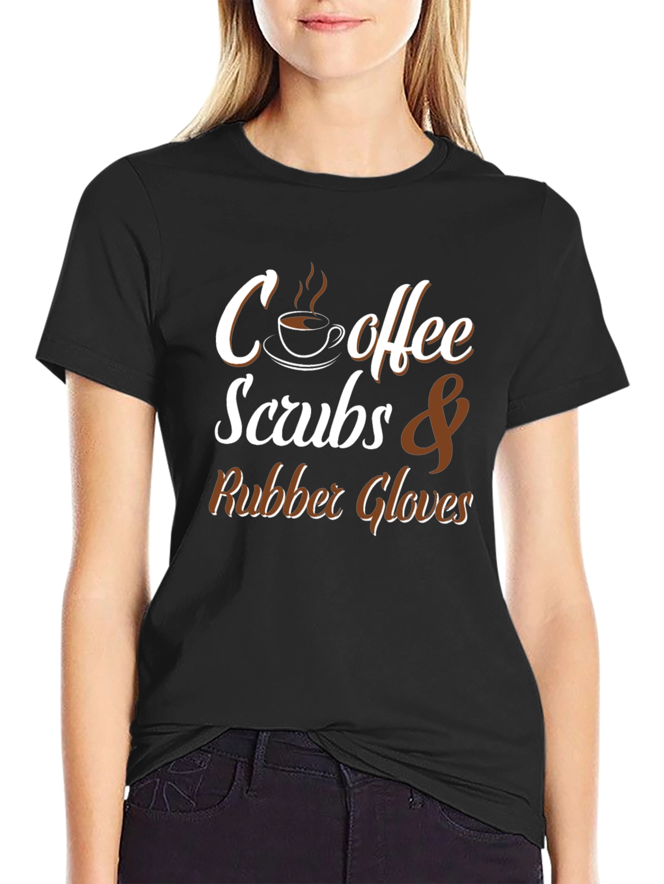 Coffee Scrubs & Rubber Gloves Graphic T-Shirt
