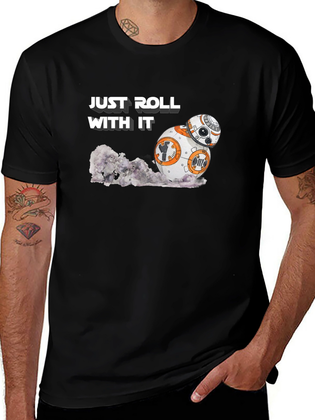 Just Roll With It BB-8 Star Wars T-Shirt