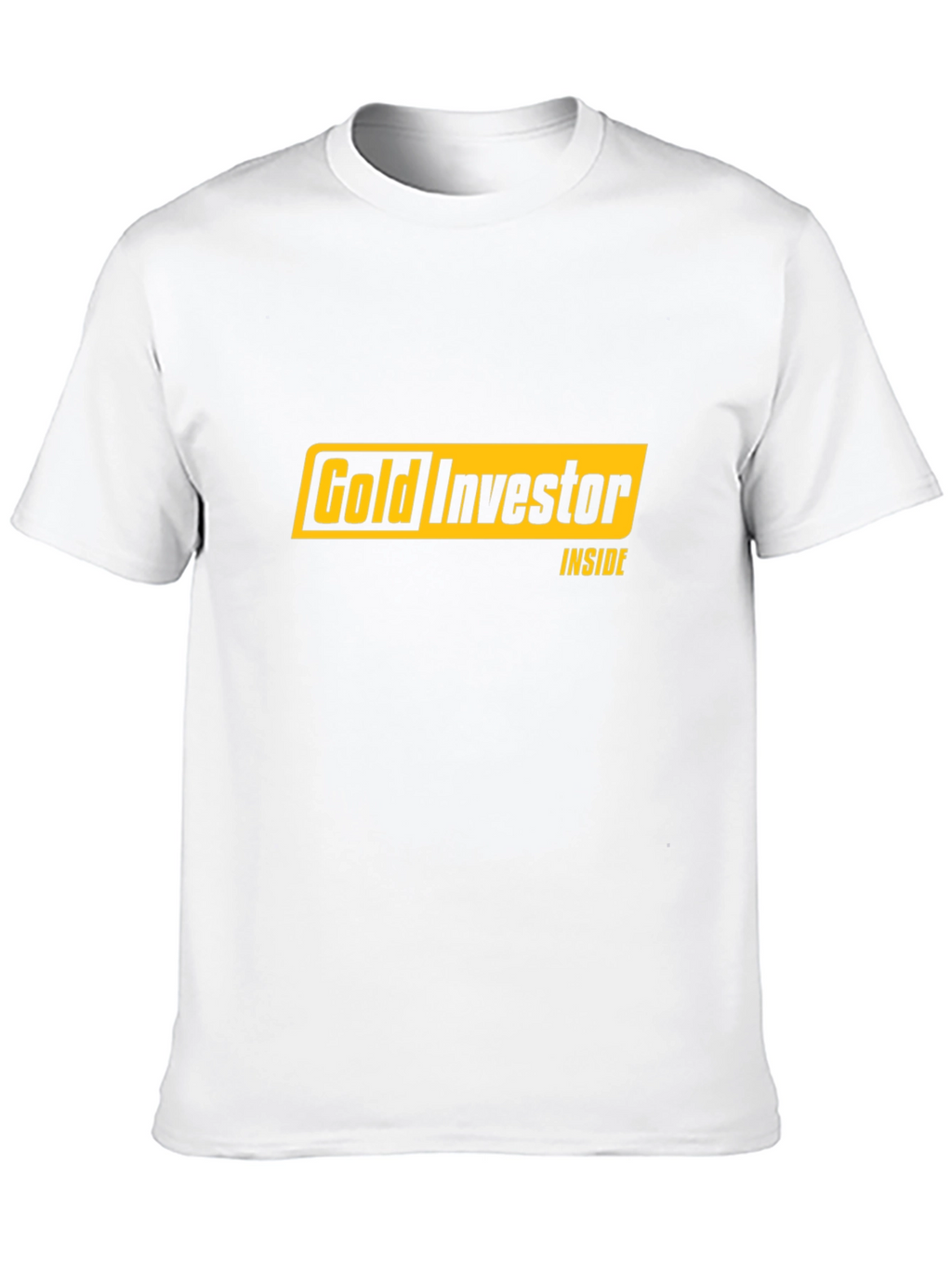 Gold Investor Inside Black T-Shirt