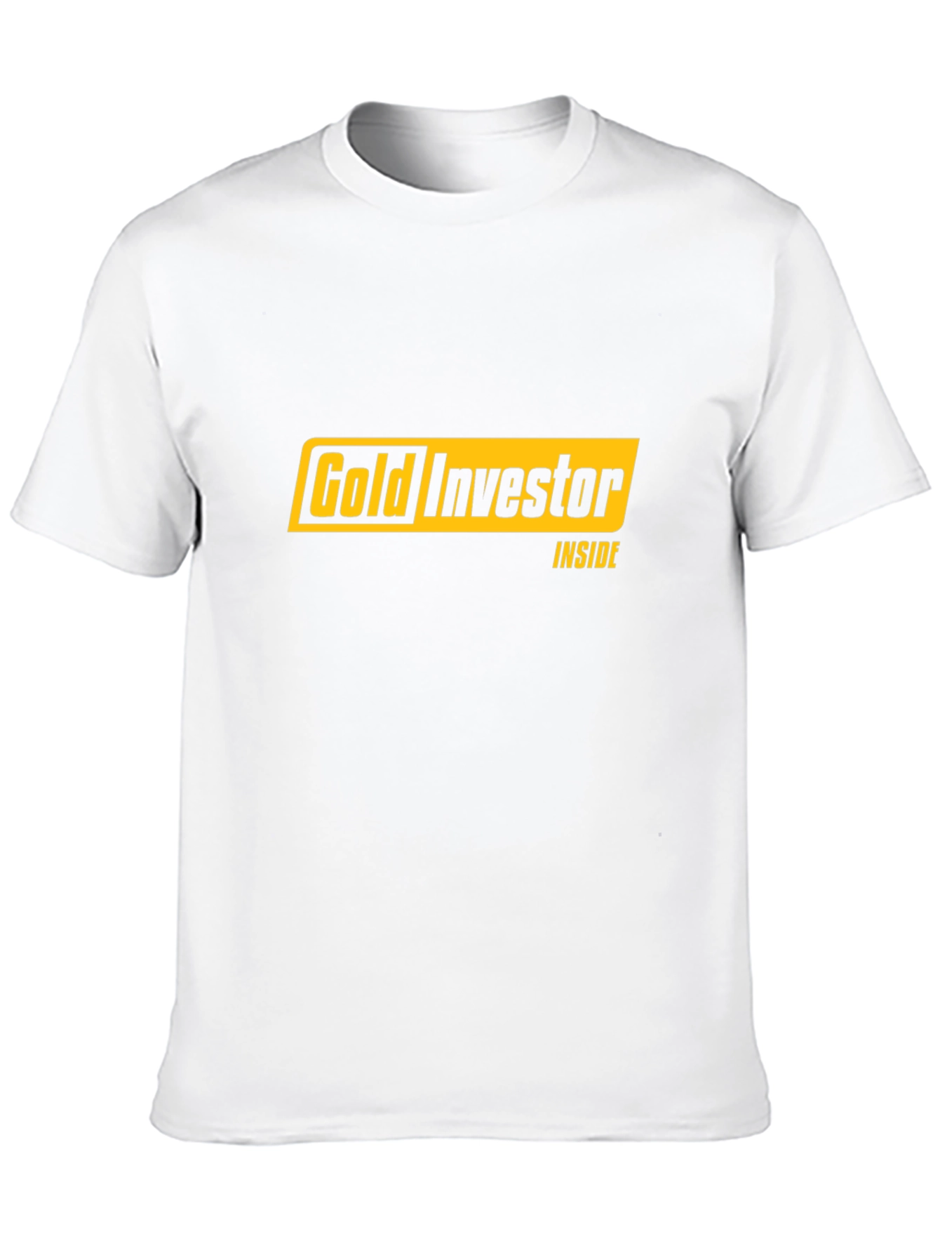 Gold Investor Inside Black T-Shirt