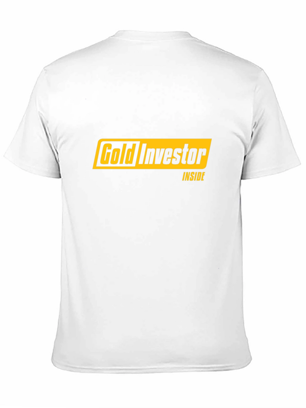 Gold Investor Inside Black T-Shirt