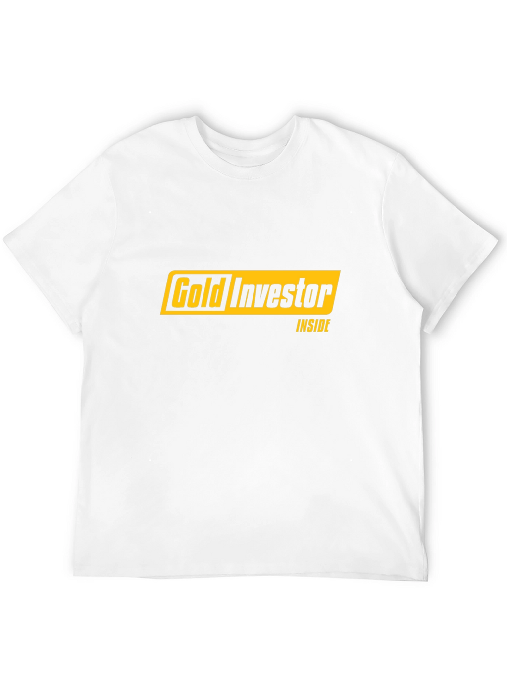 Gold Investor Inside Black T-Shirt
