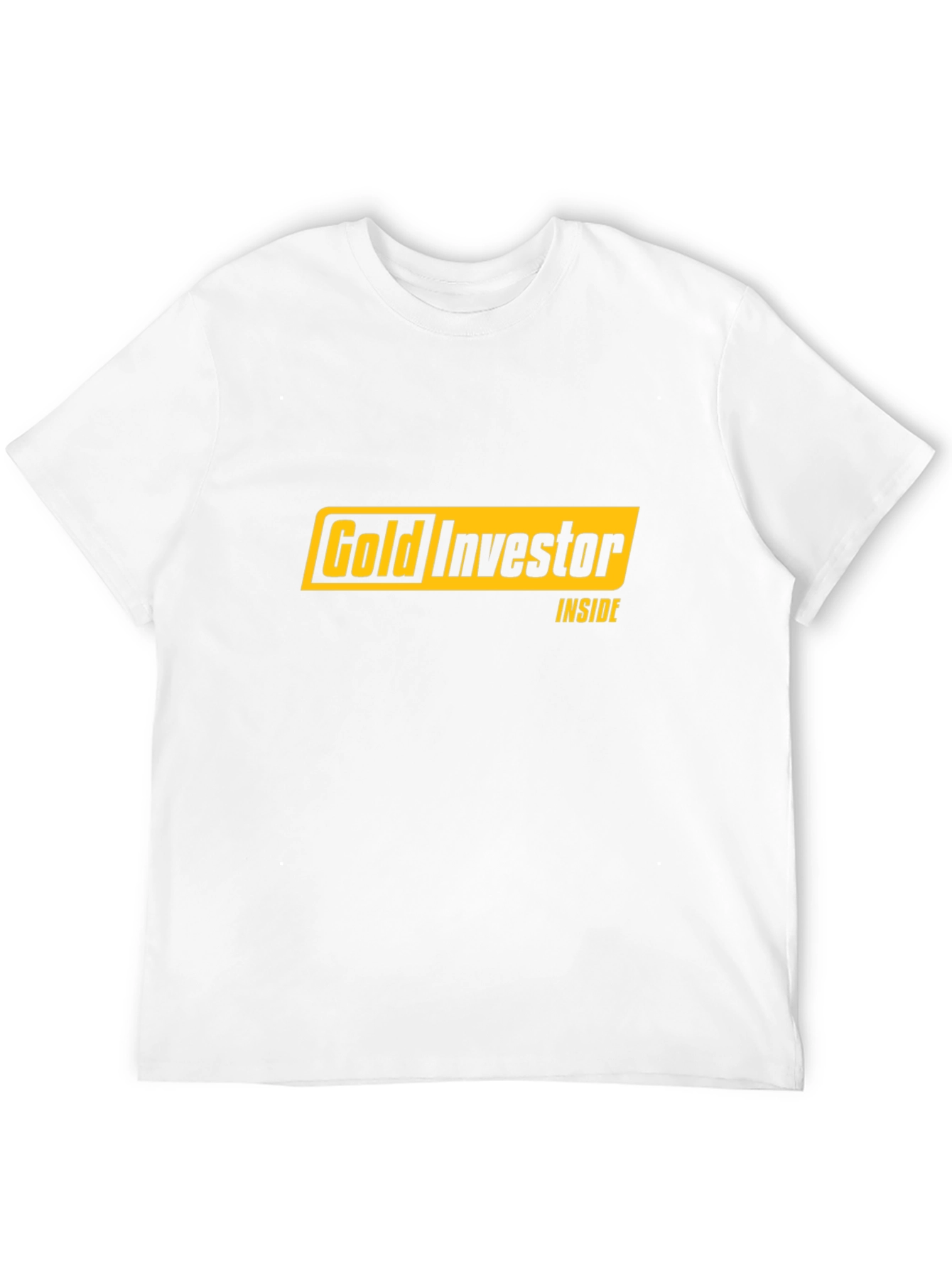 Gold Investor Inside Black T-Shirt