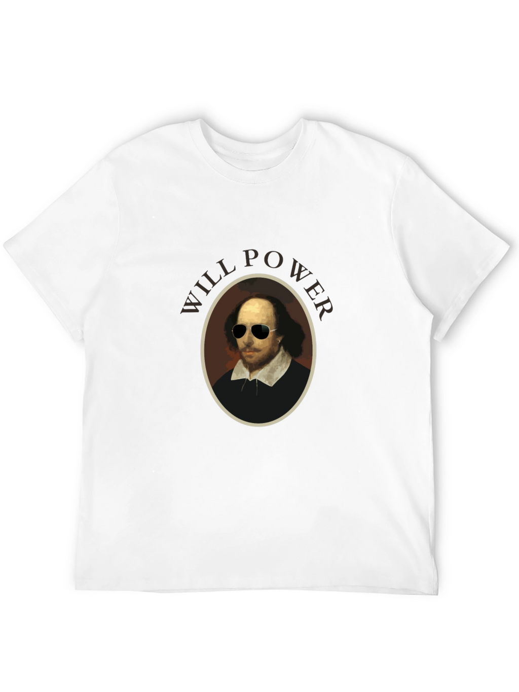Will Power Shakespeare Black Graphic T-Shirt