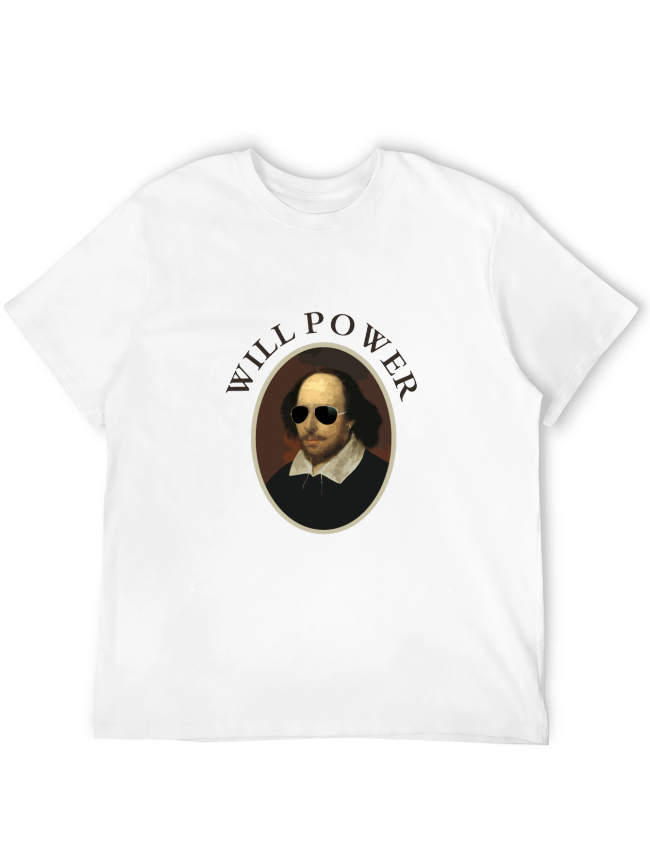 Will Power Shakespeare Black Graphic T-Shirt