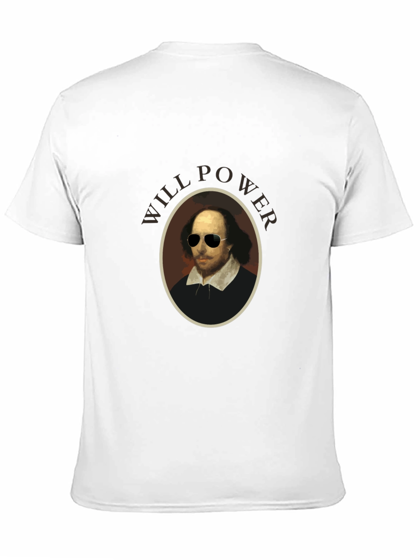 Will Power Shakespeare Black Graphic T-Shirt