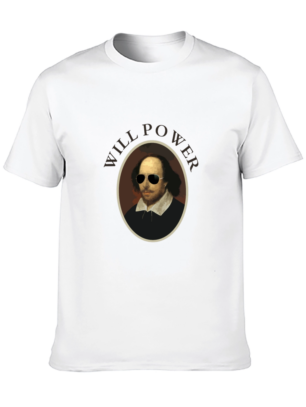 Will Power Shakespeare Black Graphic T-Shirt