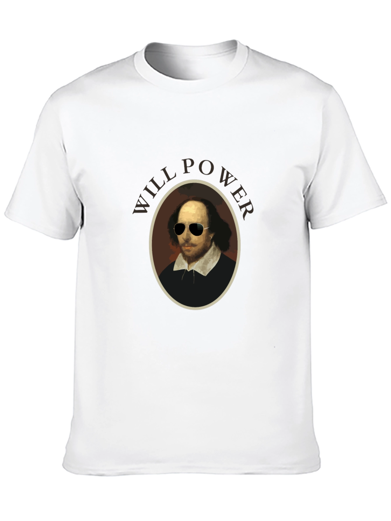 Will Power Shakespeare Black Graphic T-Shirt