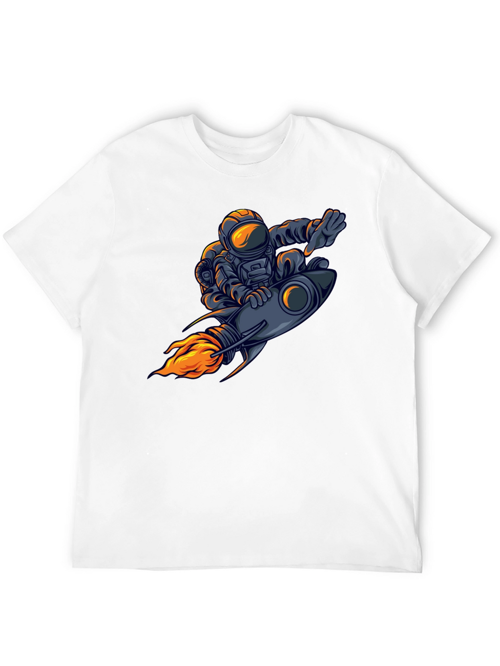 Astronaut Rocket Ride Graphic T-Shirt