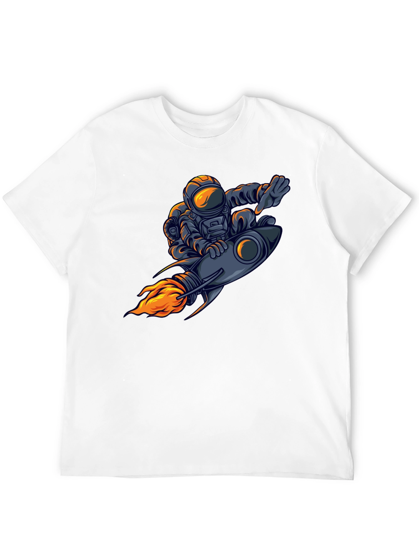 Astronaut Rocket Ride Graphic T-Shirt