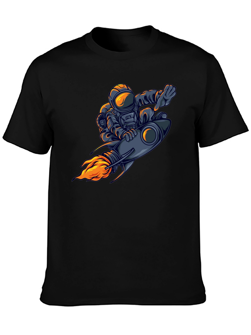 Astronaut Rocket Ride Graphic T-Shirt