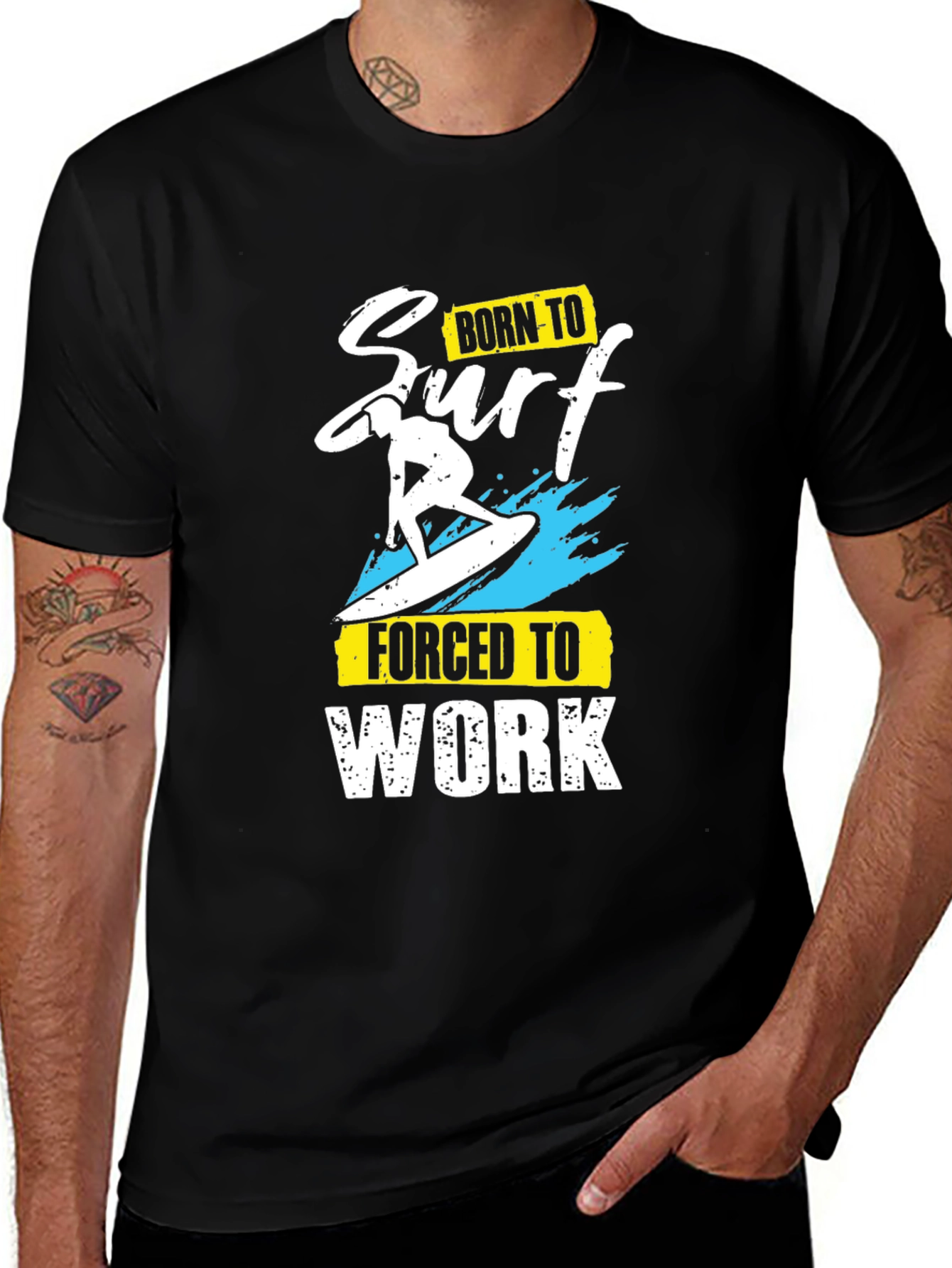Born to Surf T-Shirt - Cool Summer Graphic Tee