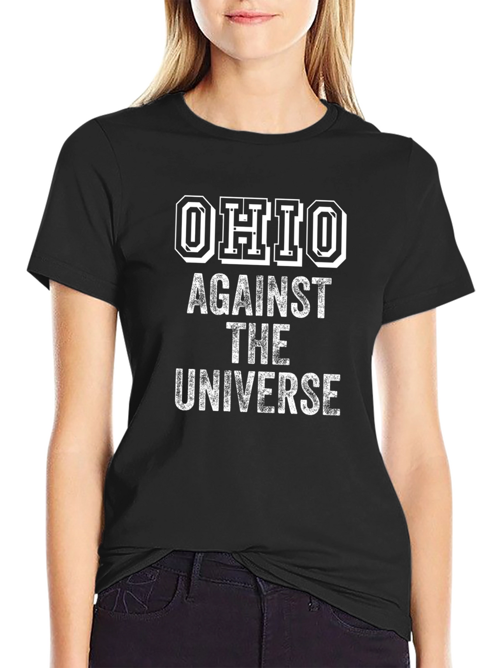 Ohio Against The Universe Black T-Shirt