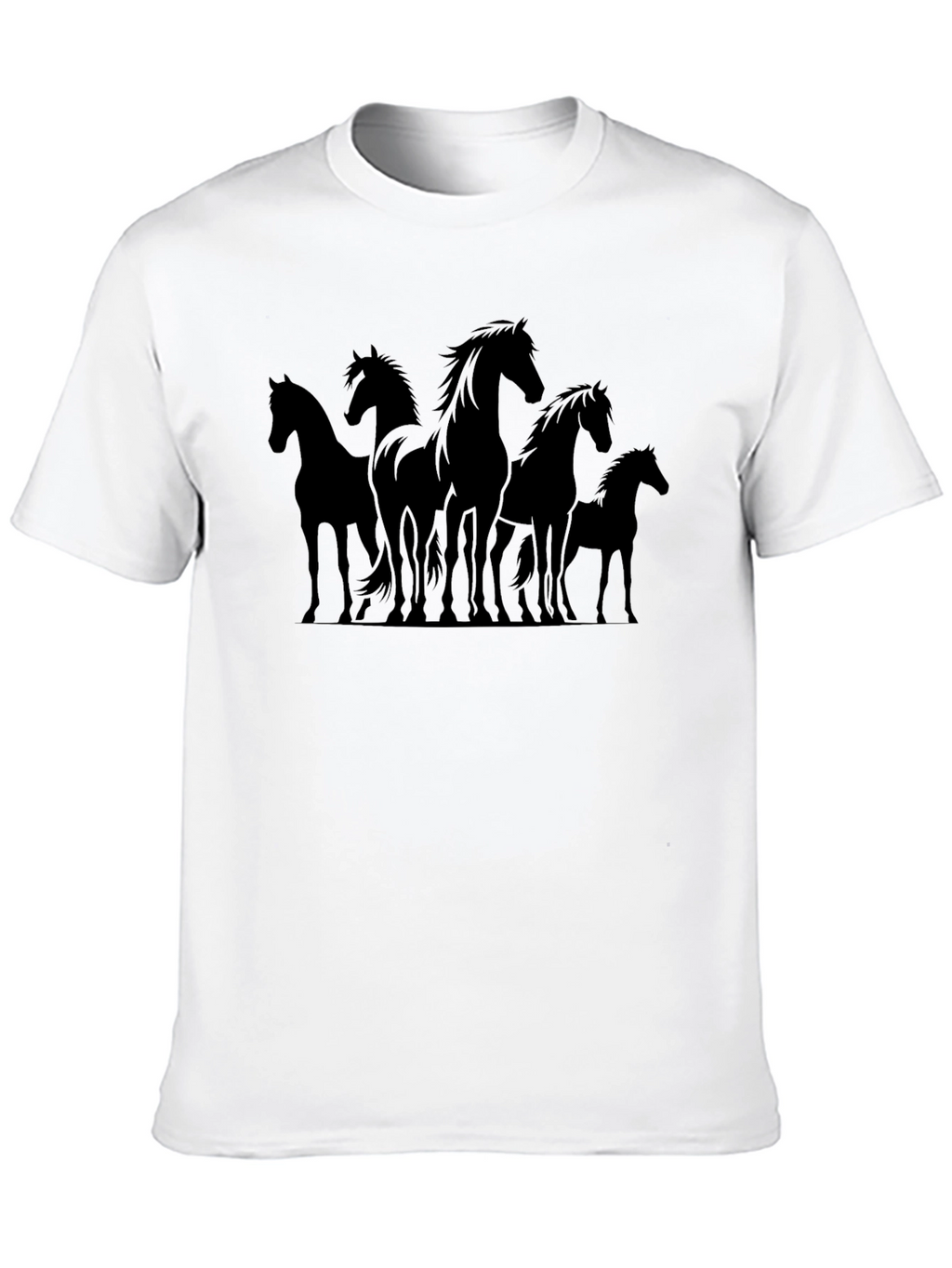 Silhouette Horse T-Shirt - Black Graphic Tee