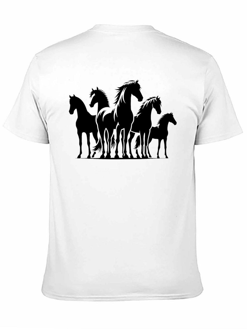 Silhouette Horse T-Shirt - Black Graphic Tee