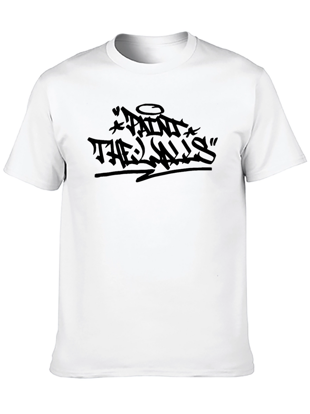 Black Paint the Walls Graphic Tee