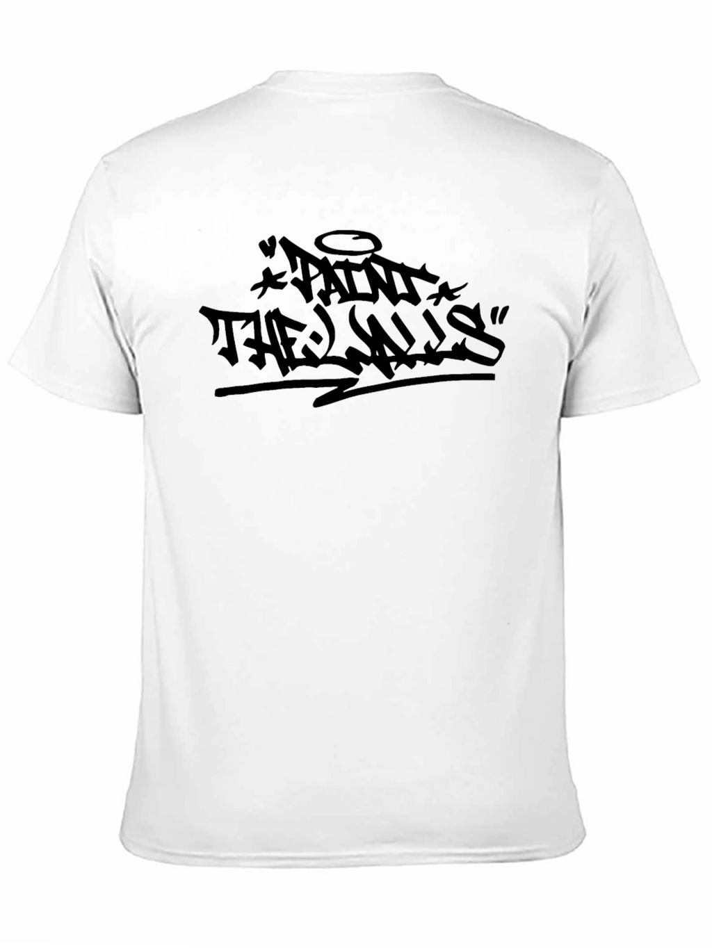 Black Paint the Walls Graphic Tee