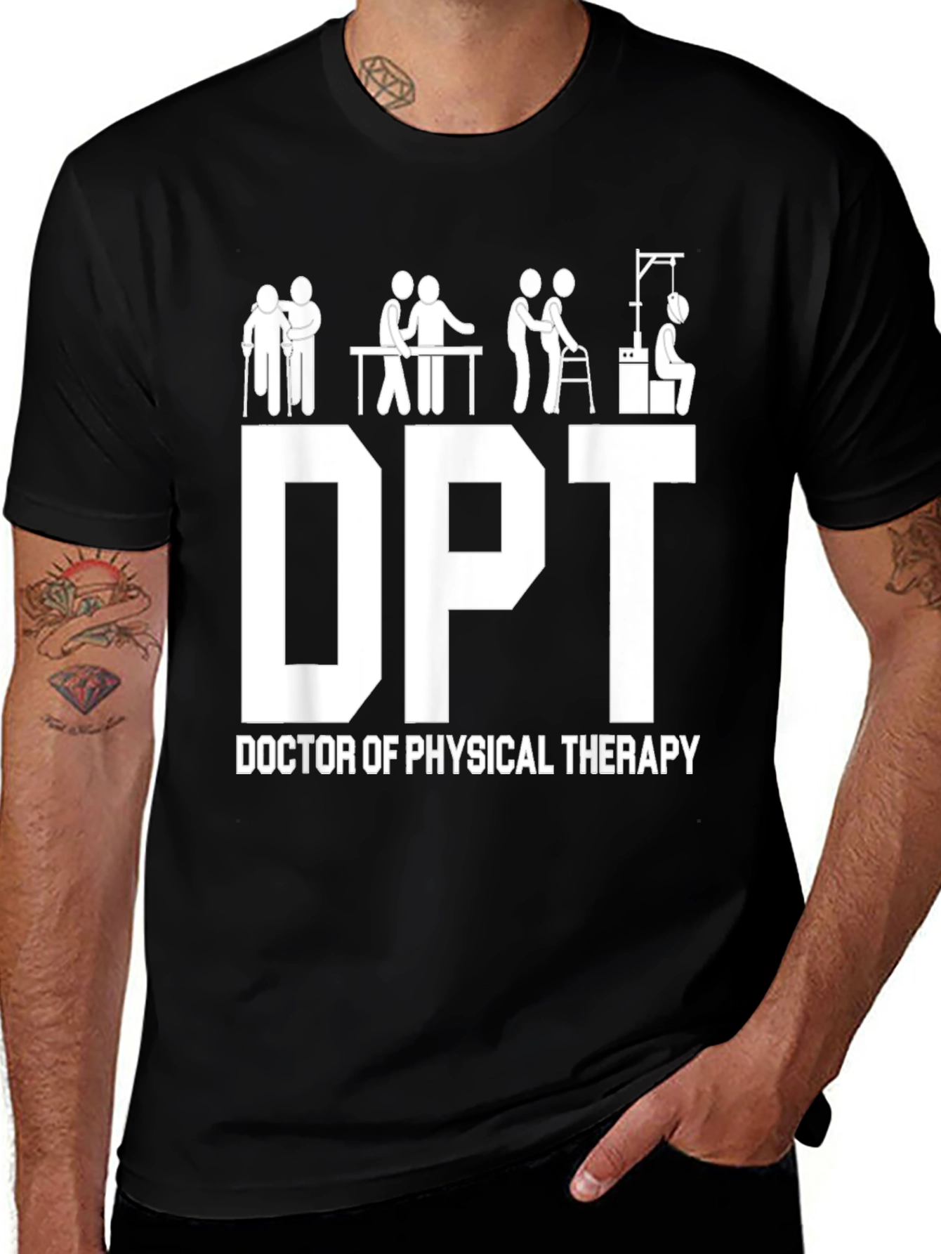 DPT Doctor of Physical Therapy Graphic T-Shirt