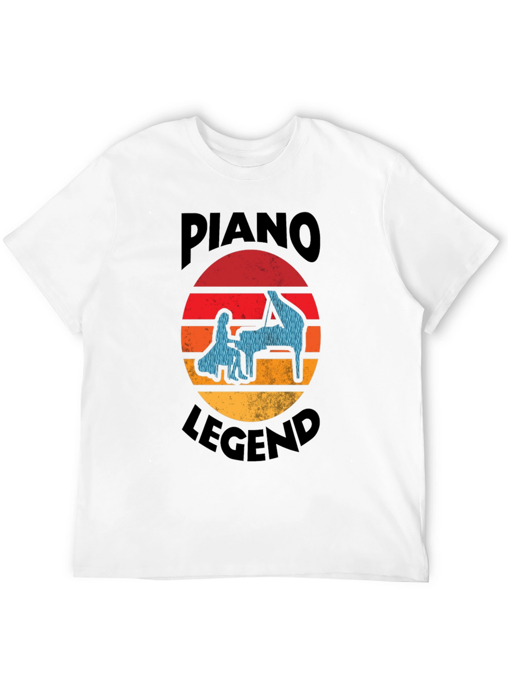 Piano Legend T-Shirt - Retro Music Lover Tee