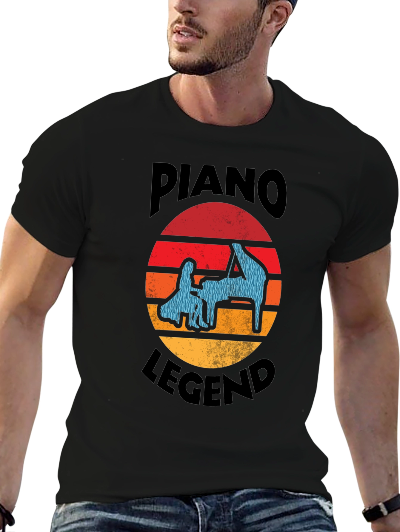 Piano Legend T-Shirt - Retro Music Lover Tee