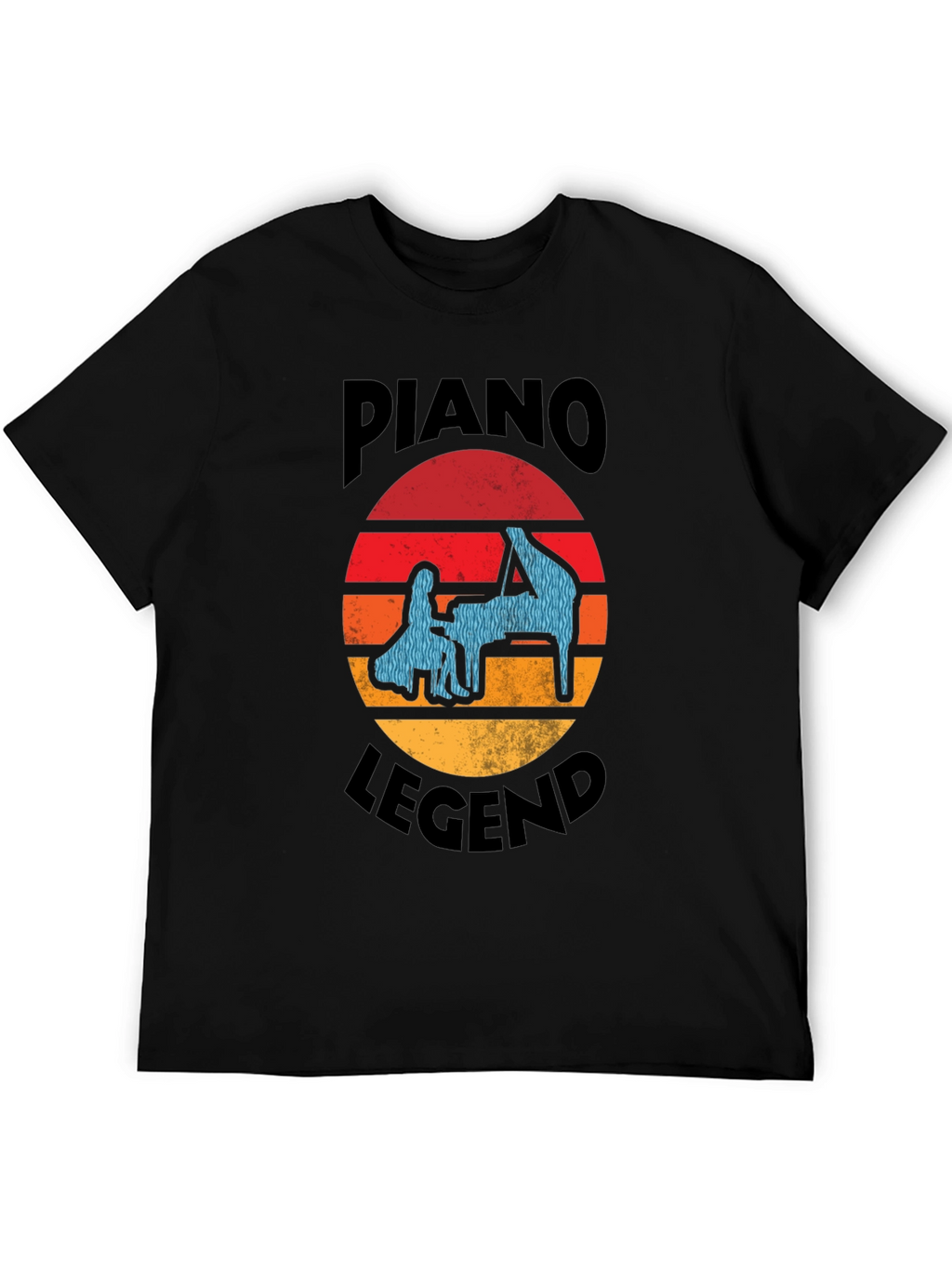 Piano Legend T-Shirt - Retro Music Lover Tee