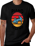 Piano Legend T-Shirt - Retro Music Lover Tee