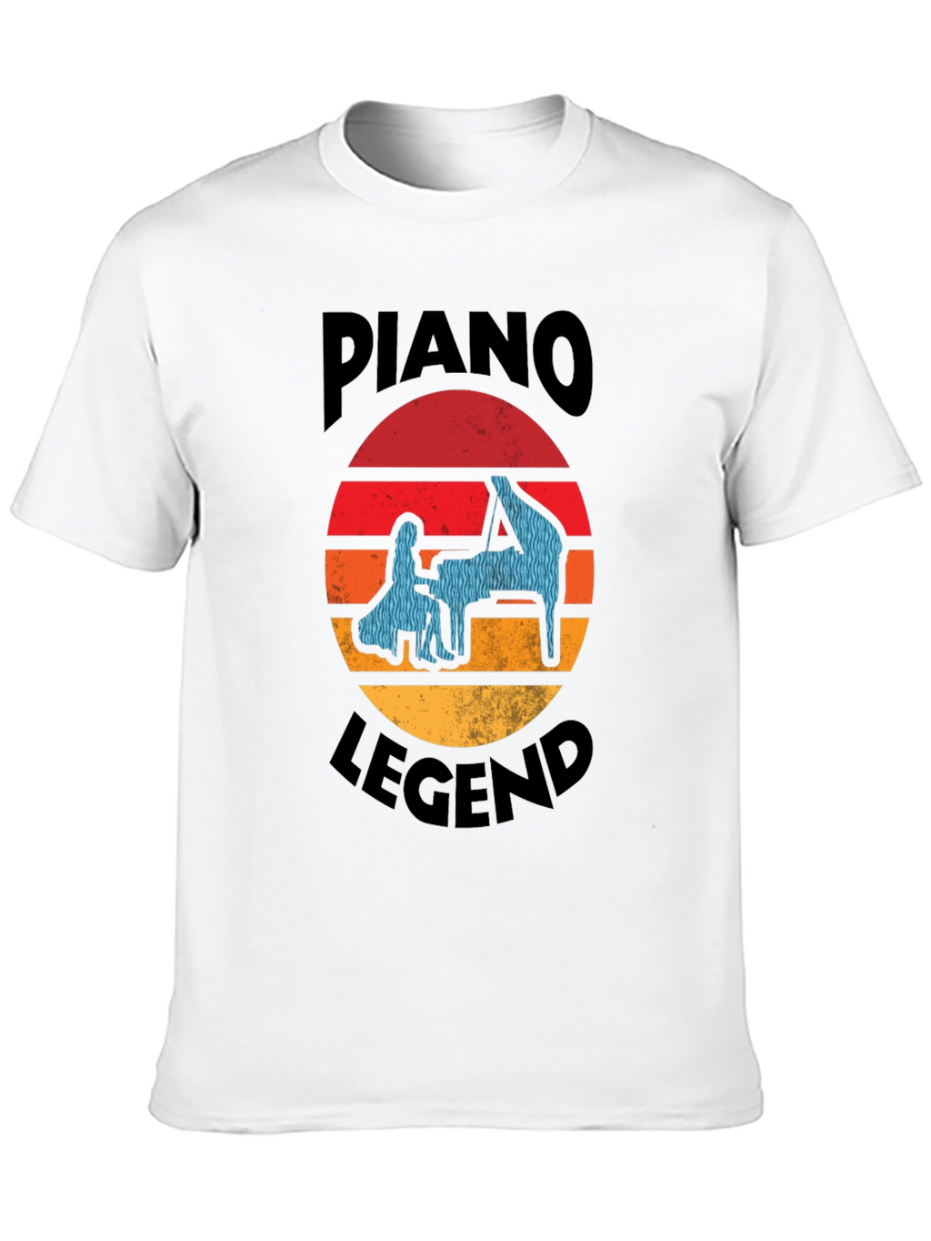 Piano Legend T-Shirt - Retro Music Lover Tee