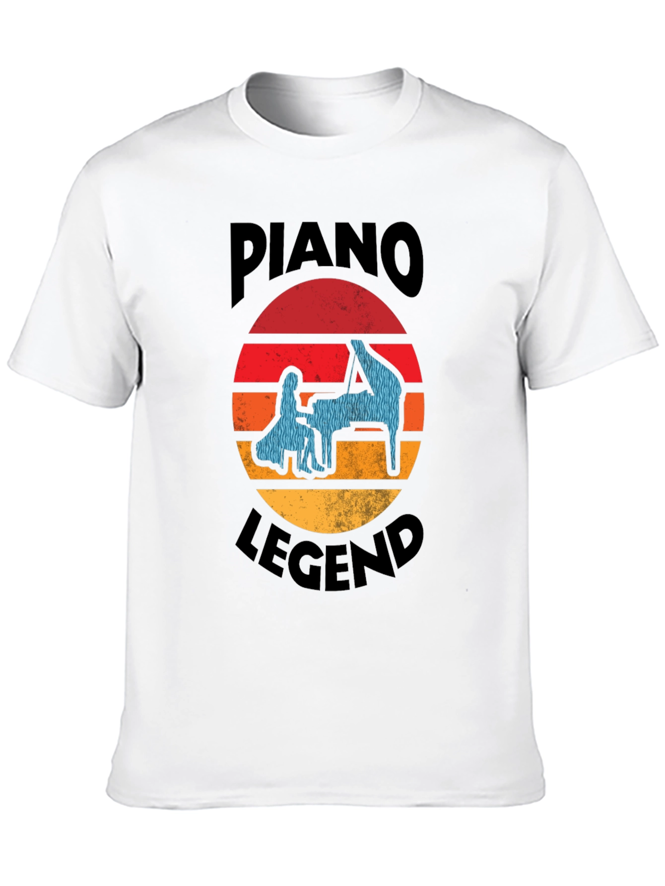Piano Legend T-Shirt - Retro Music Lover Tee