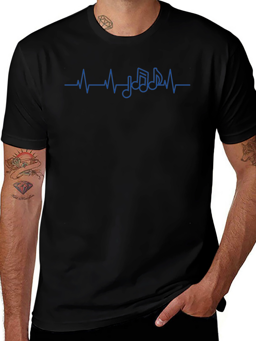 Music Heartbeat T-Shirt - Trendy & Unique!