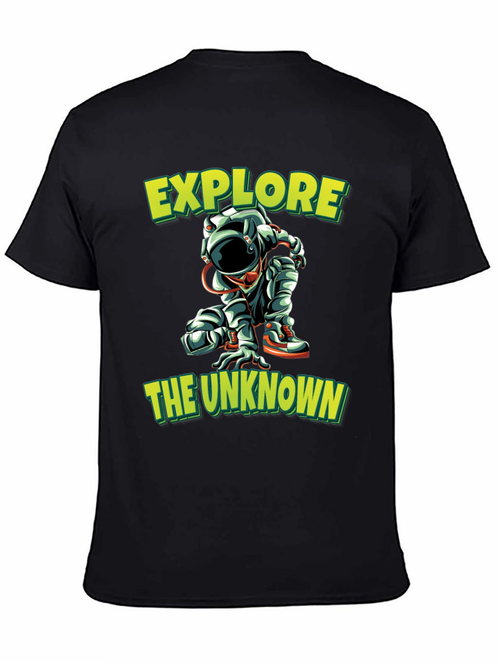 Explore the Unknown Black Graphic Tee