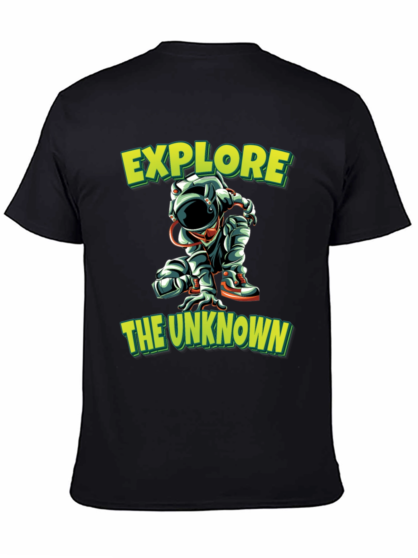 Explore the Unknown Black Graphic Tee