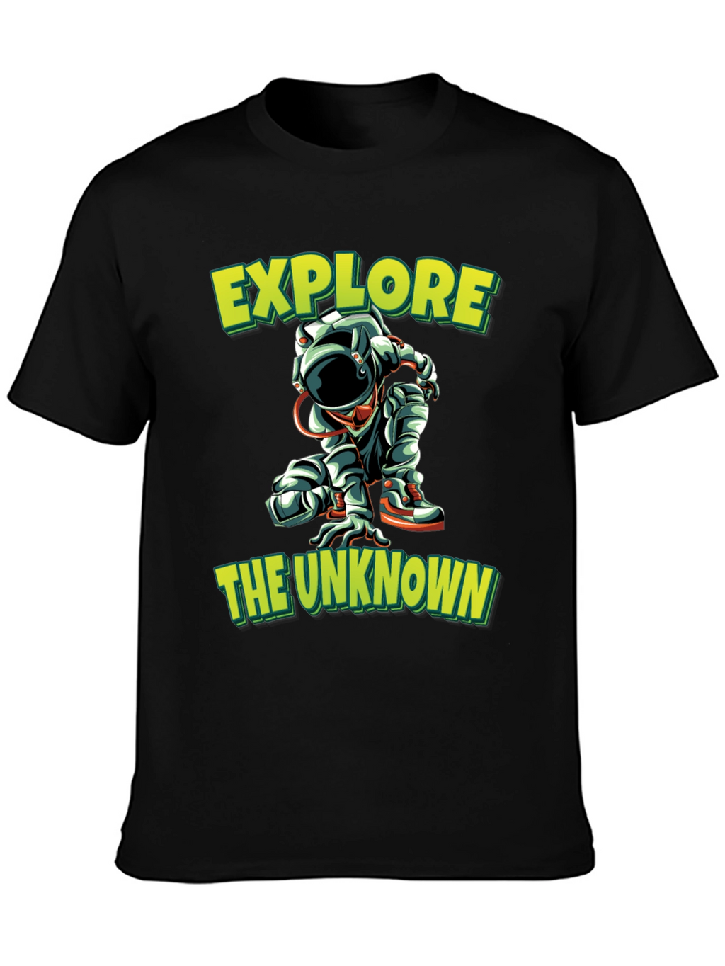 Explore the Unknown Black Graphic Tee