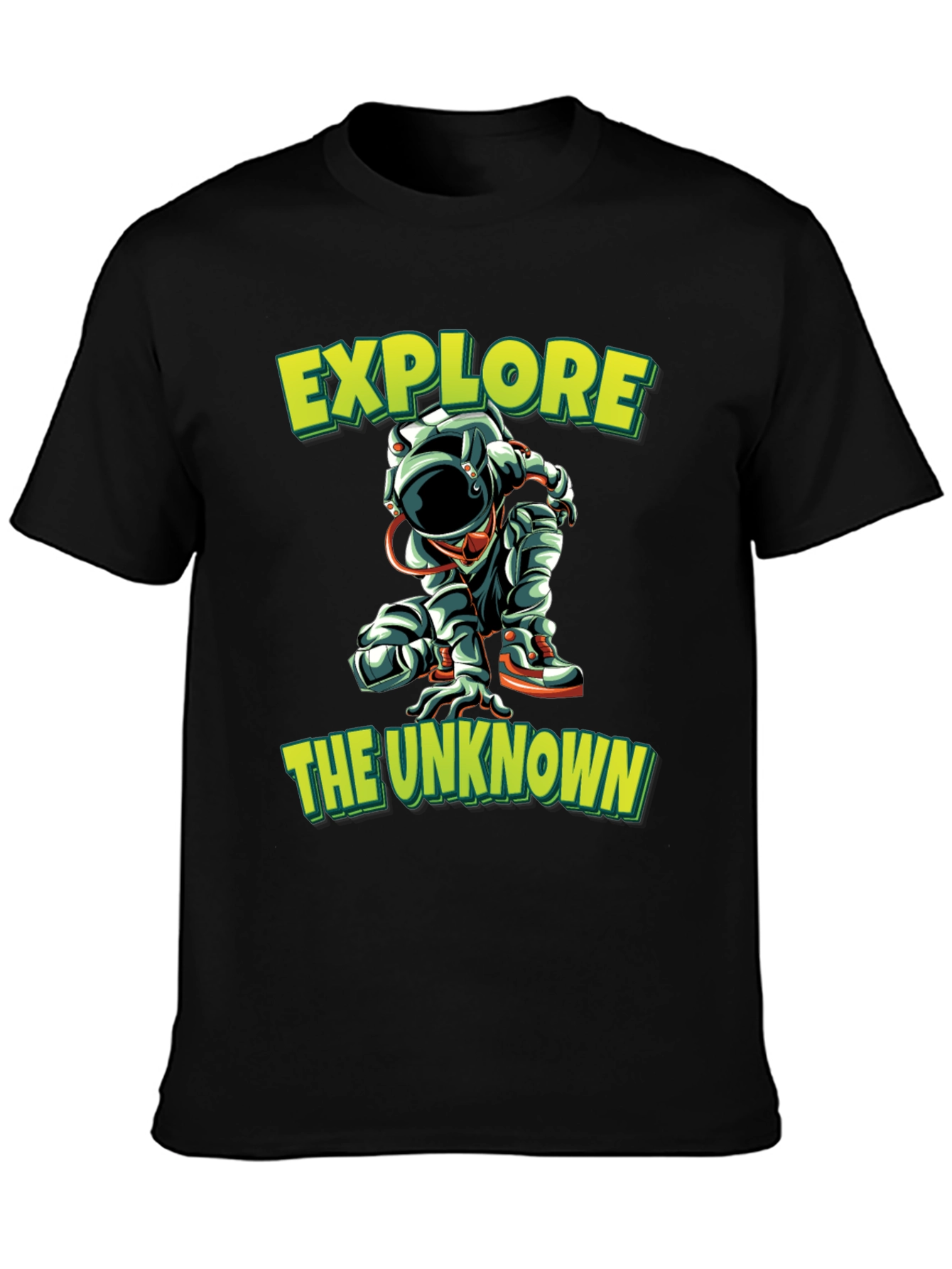 Explore the Unknown Black Graphic Tee