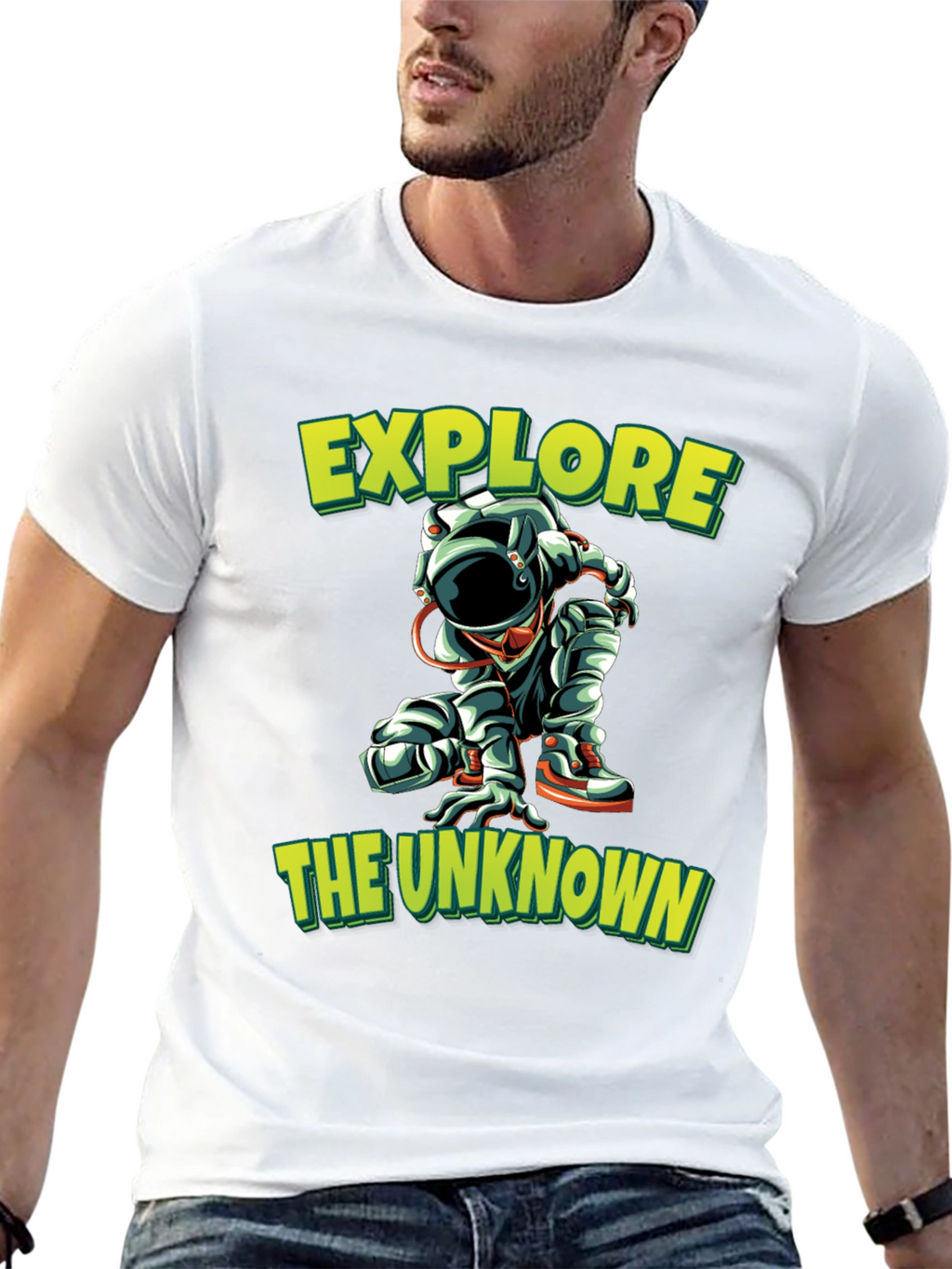 Explore the Unknown Black Graphic Tee