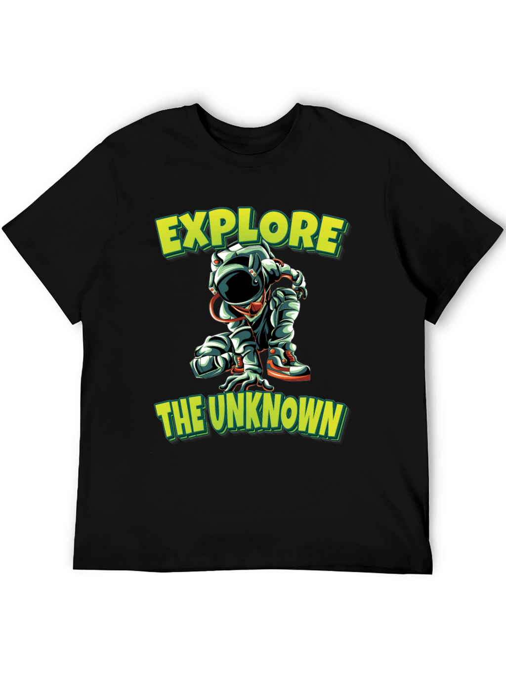 Explore the Unknown Black Graphic Tee