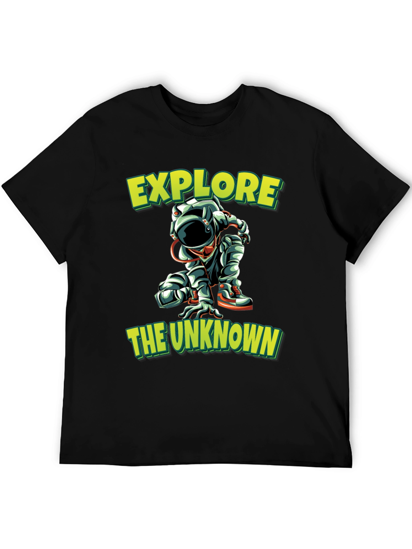 Explore the Unknown Black Graphic Tee