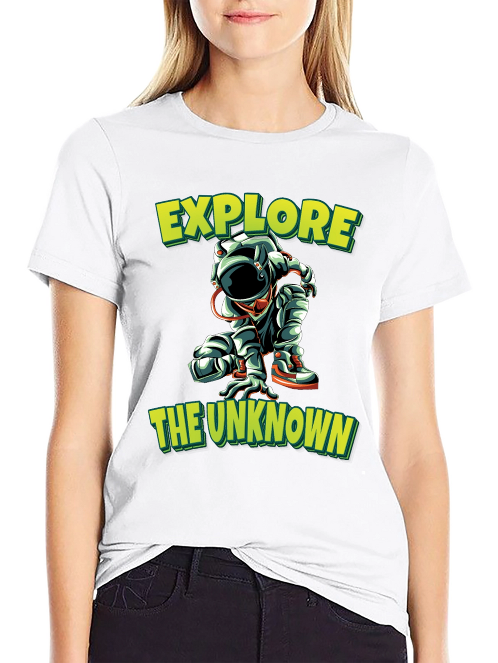 Explore the Unknown Black Graphic Tee