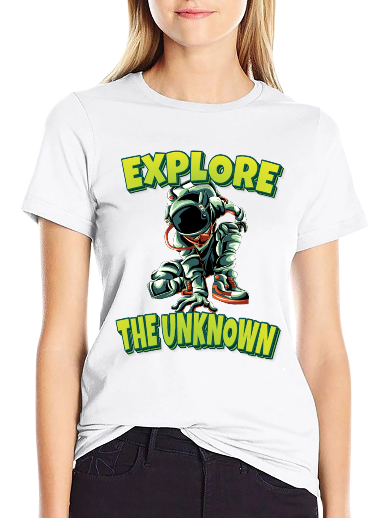 Explore the Unknown Black Graphic Tee
