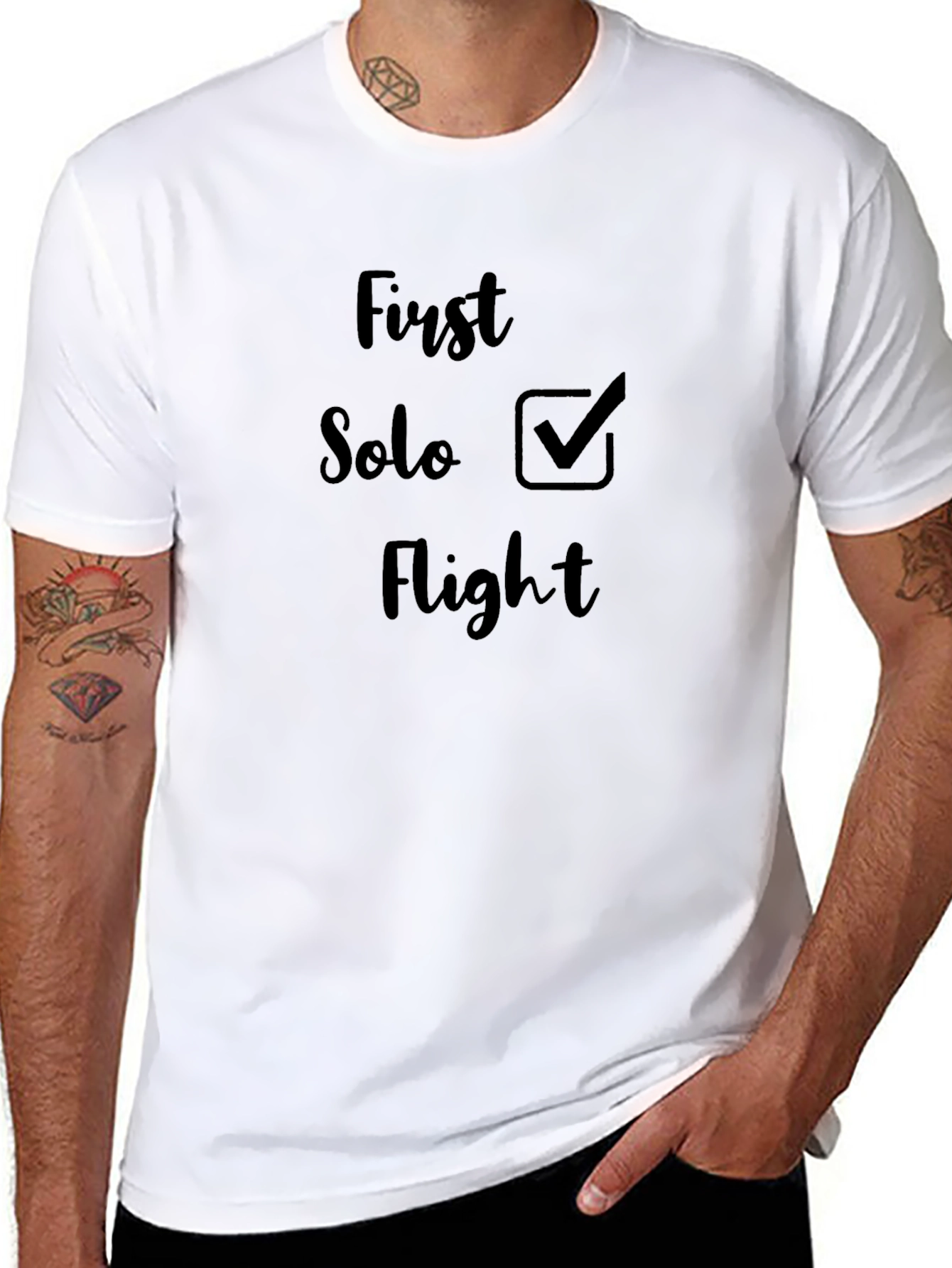 First Solo Flight Black T-Shirt
