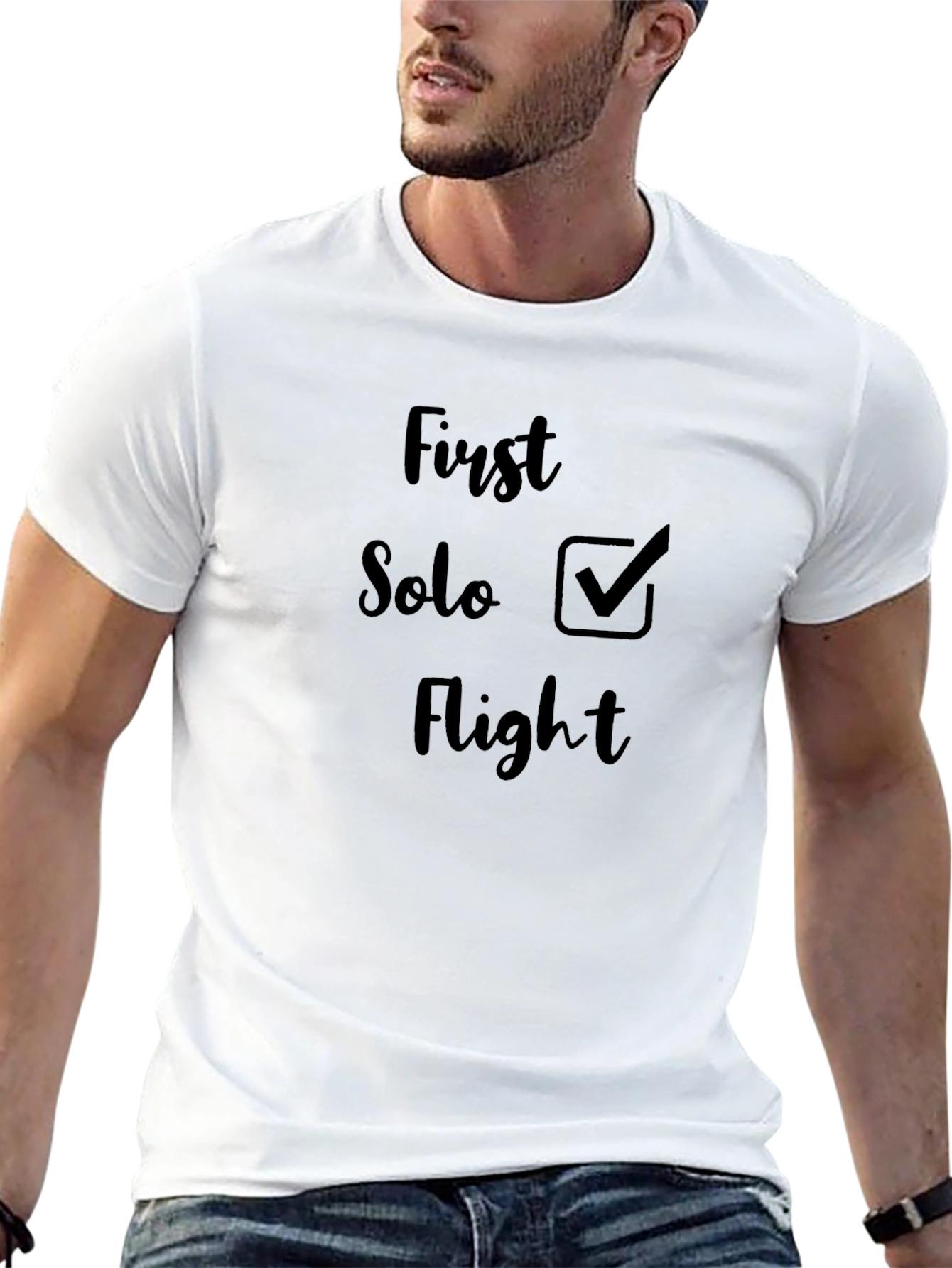 First Solo Flight Black T-Shirt