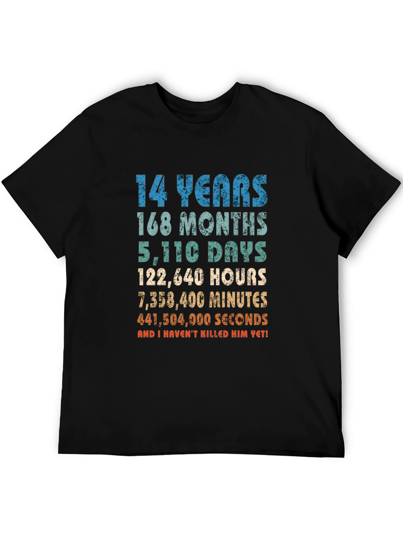 14 Years Anniversary Funny T-Shirt