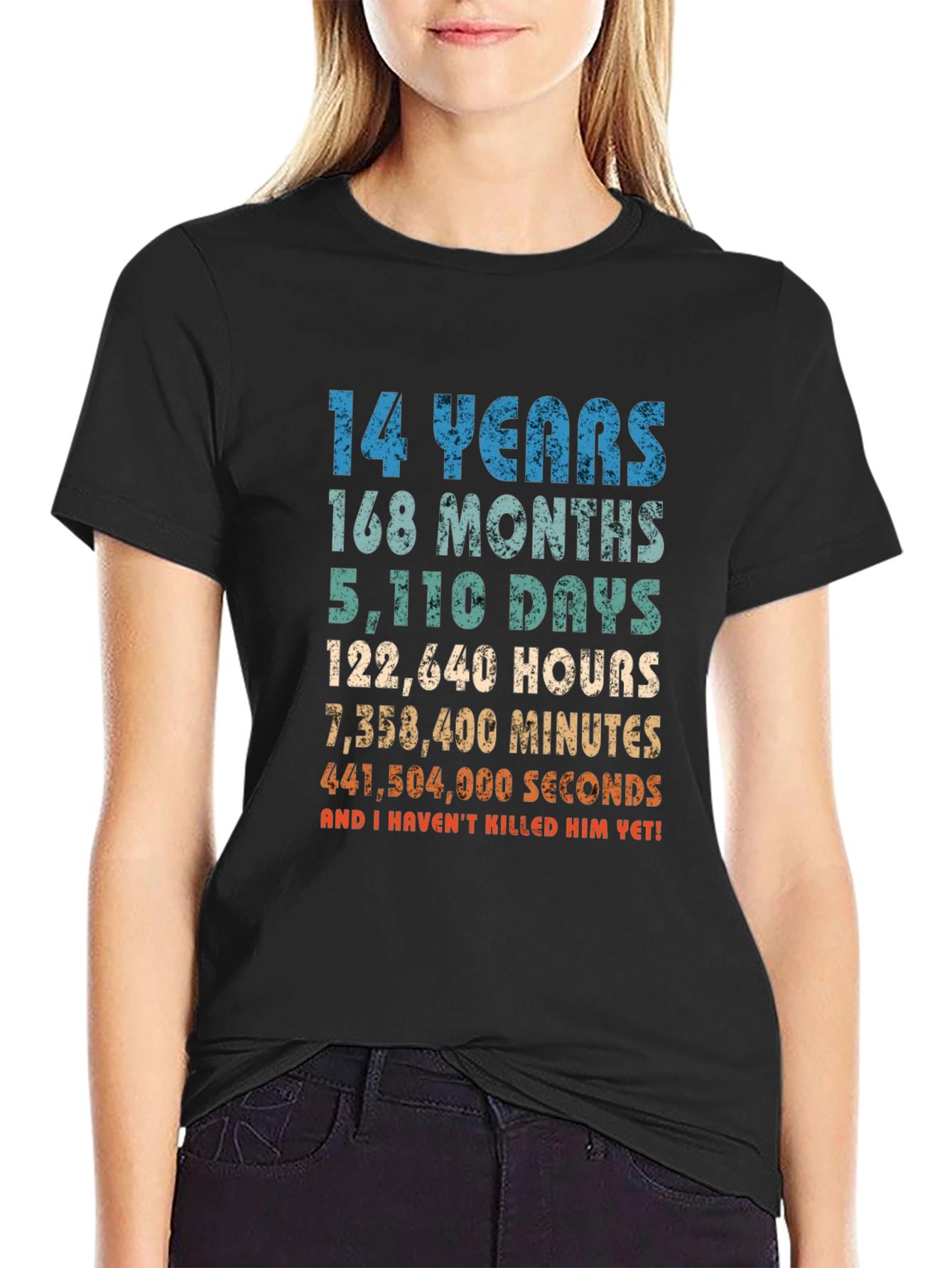 14 Years Anniversary Funny T-Shirt