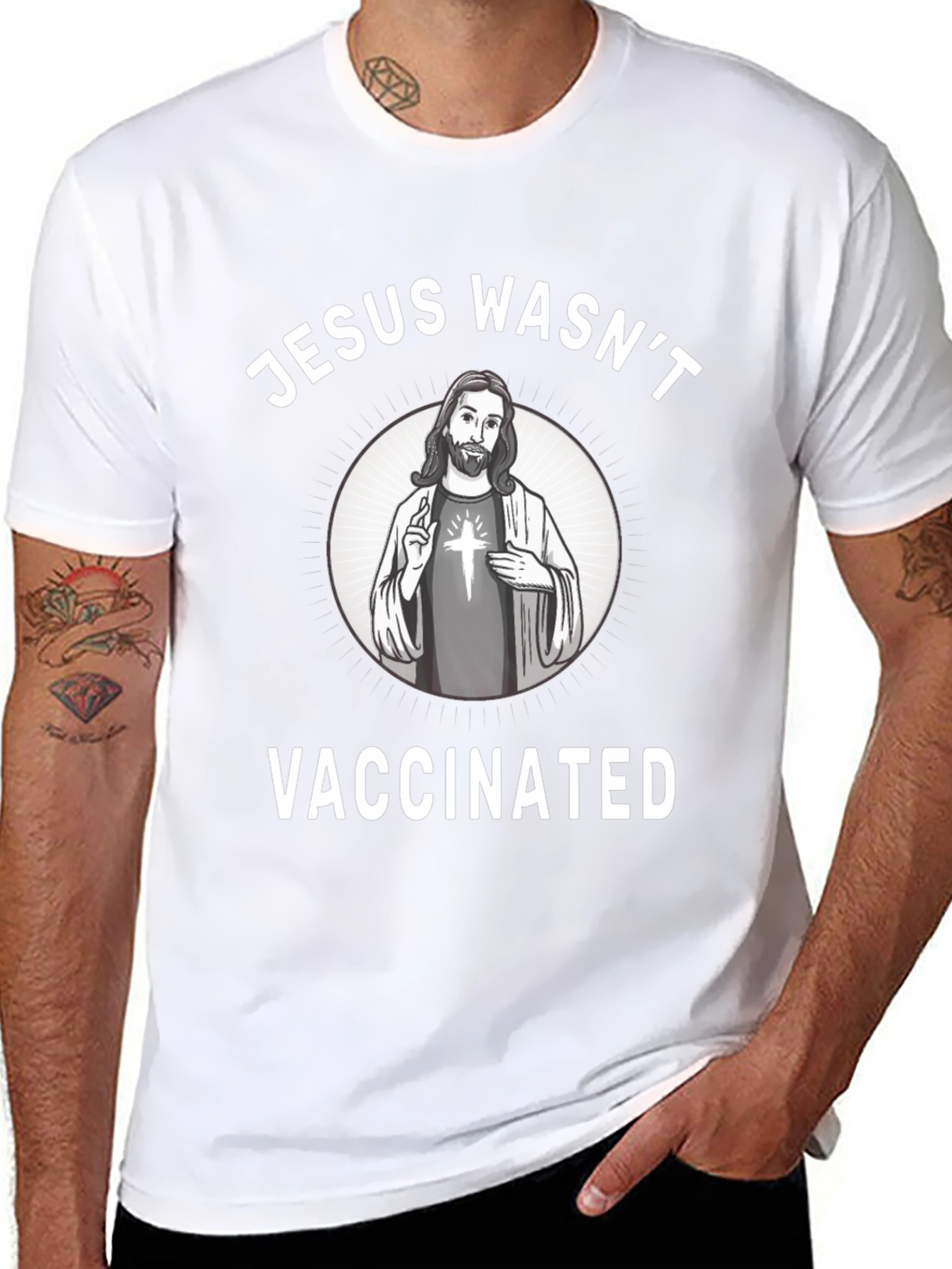 Jesus Wasnt Vaccinated T-Shirt