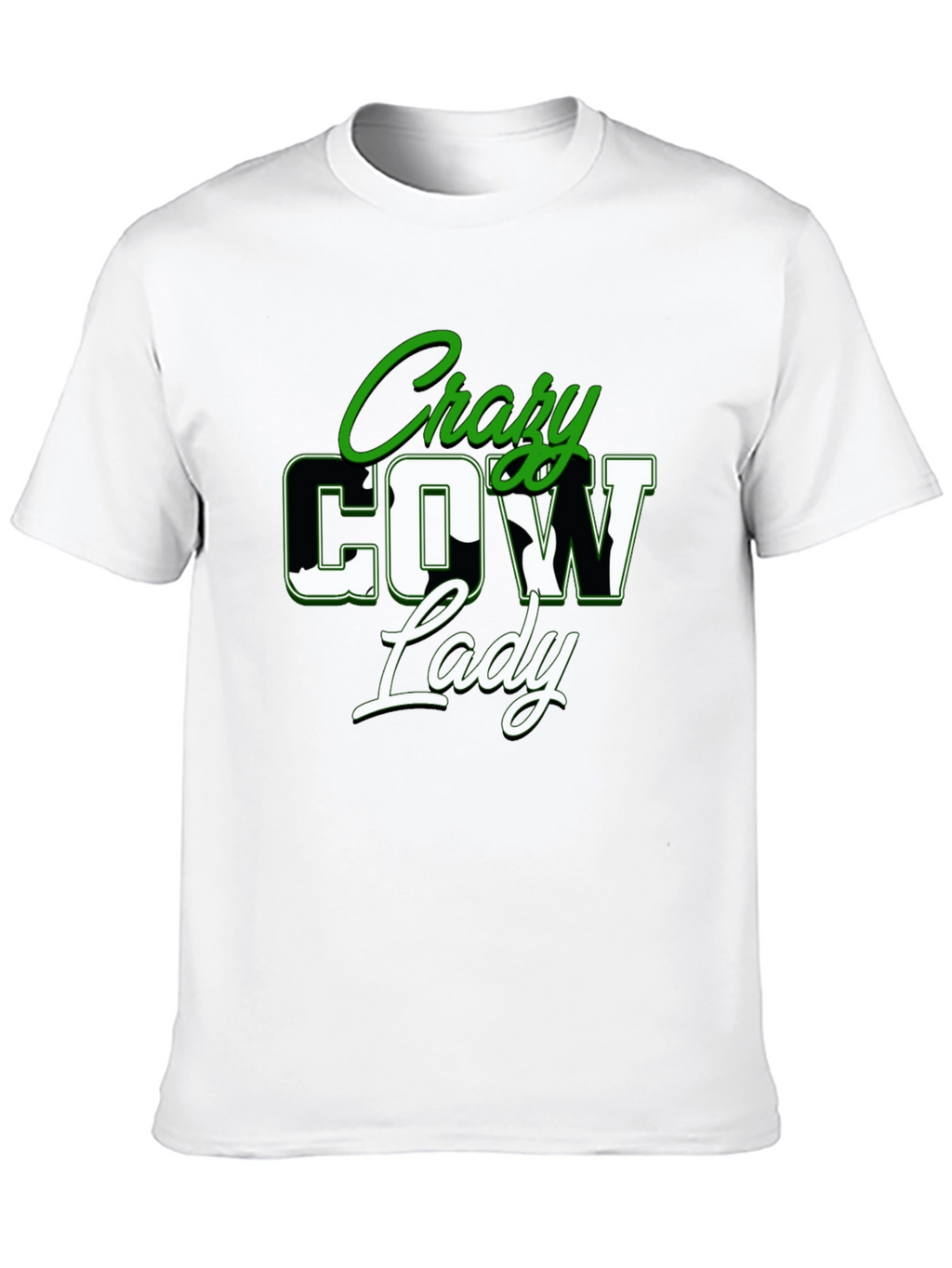 Crazy Cow Lady Graphic Tee - Black