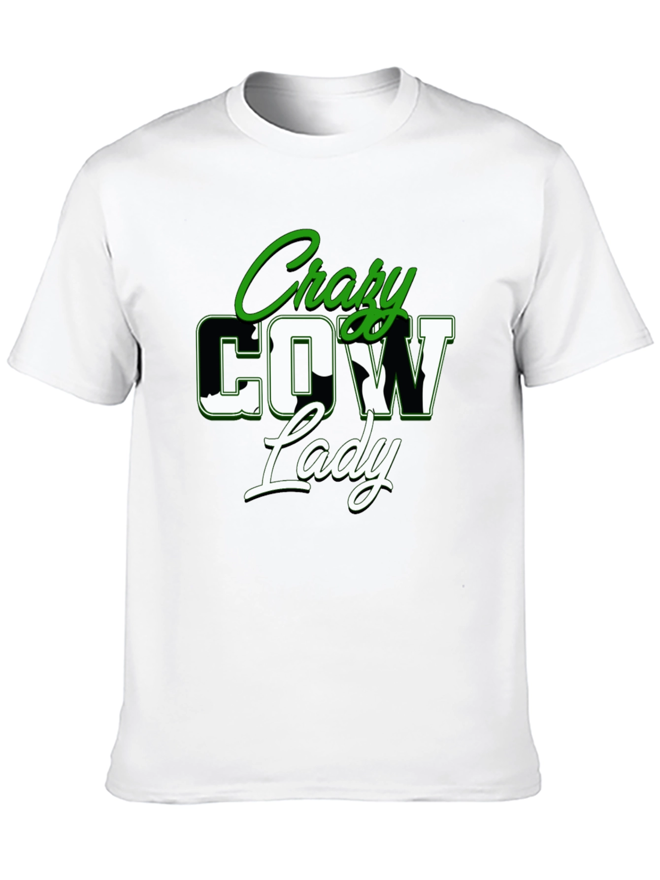 Crazy Cow Lady Graphic Tee - Black